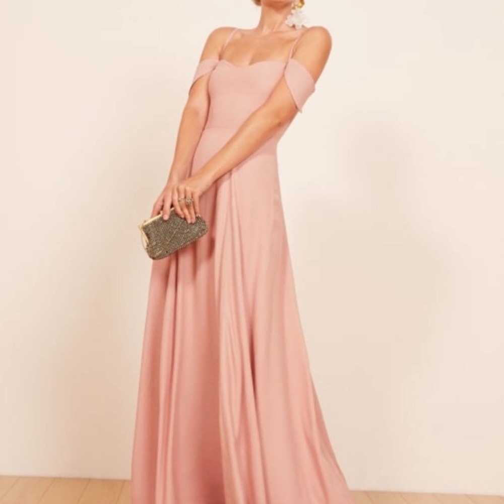 Reformation Poppy Cold Shoulder Dress